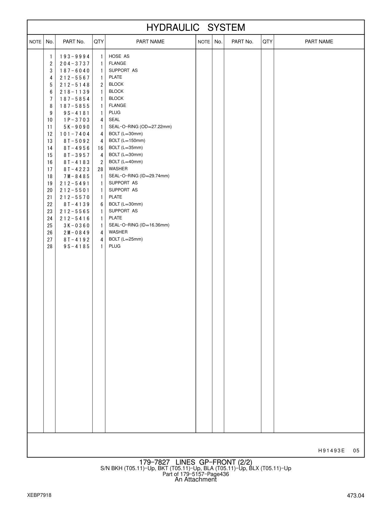 204-3737 FLANGE CAT parts manual diagram