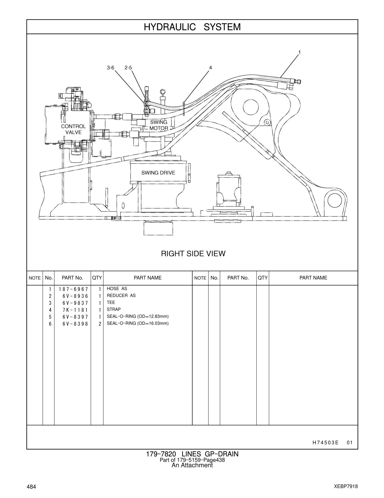 6V-8936 REDUCER AS CAT parts manual diagram