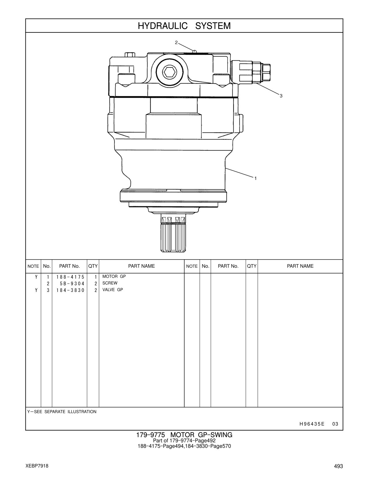 5B-9304 SCREW CAT parts manual diagram