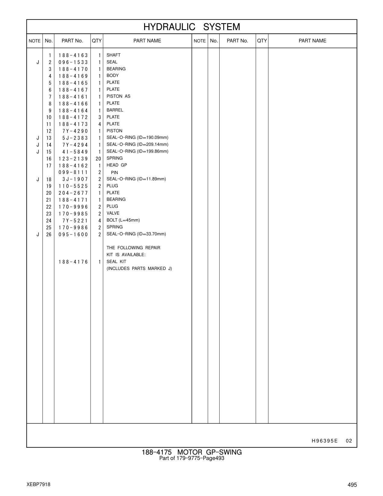 204-2677 PLATE CAT parts manual diagram