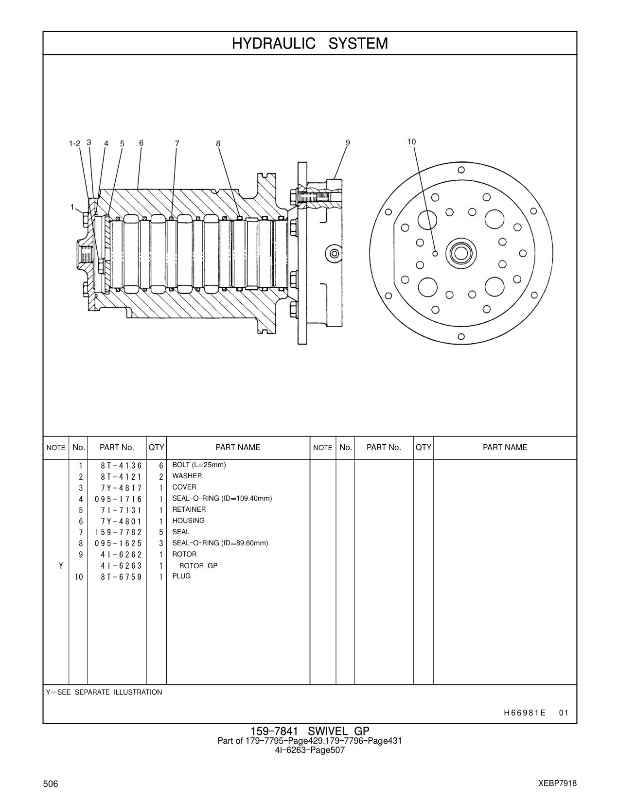 7Y-4817 COVER CAT parts manual diagram