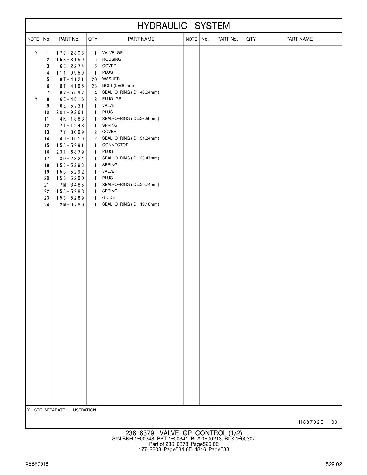 231-6879 PLUG CAT parts manual diagram