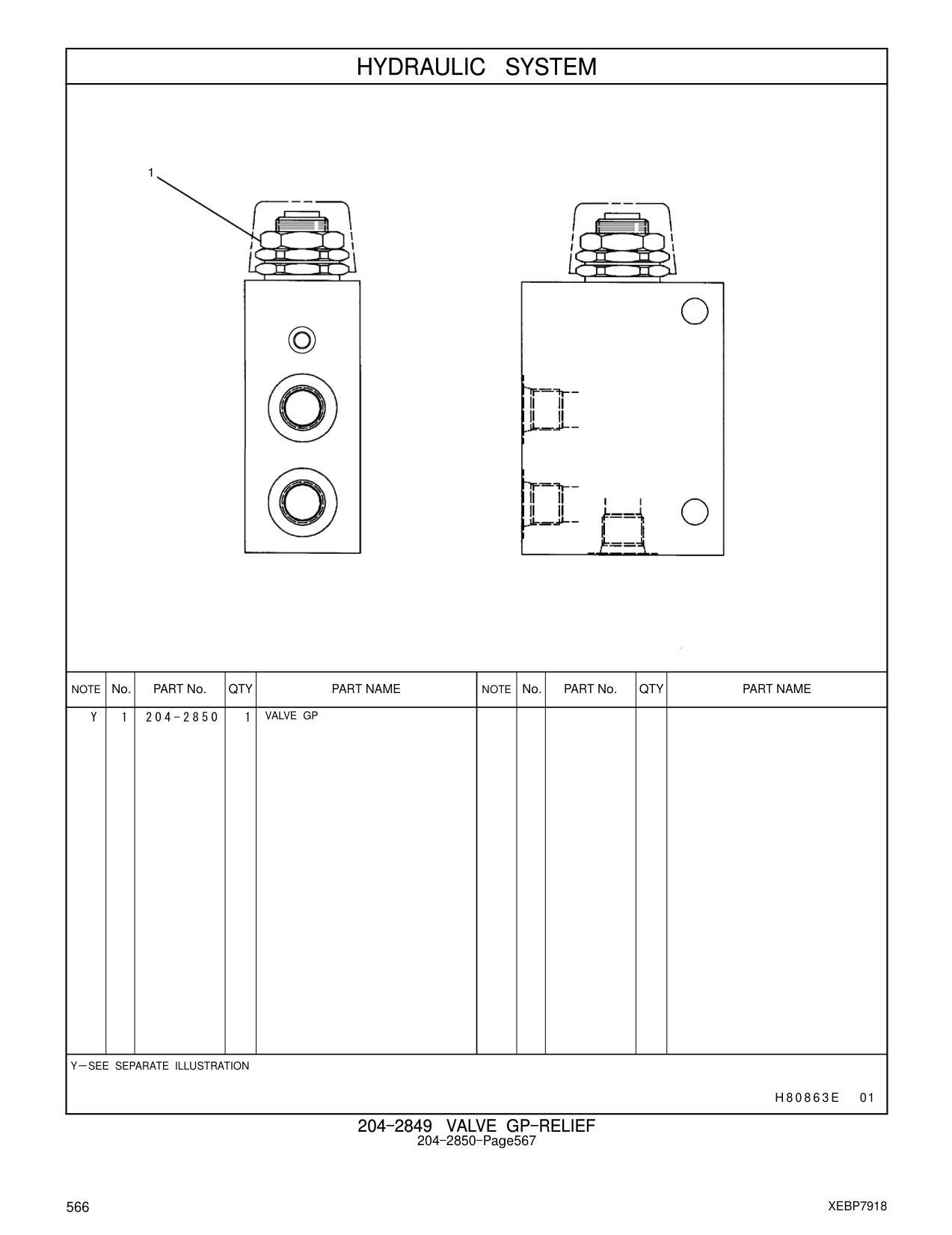 204-2850 - VALVE GP