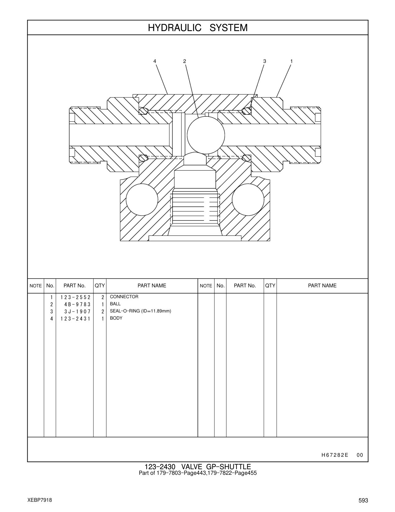 123-2552 CONNECTOR CAT parts manual diagram