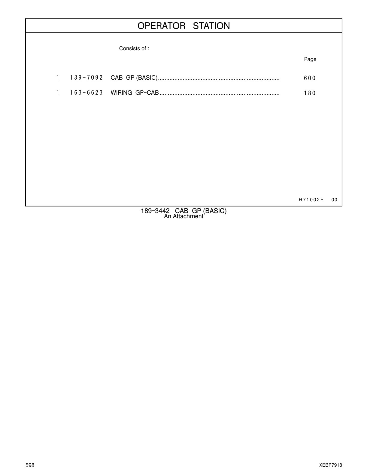 163-6623 - WIRING GP-CAB