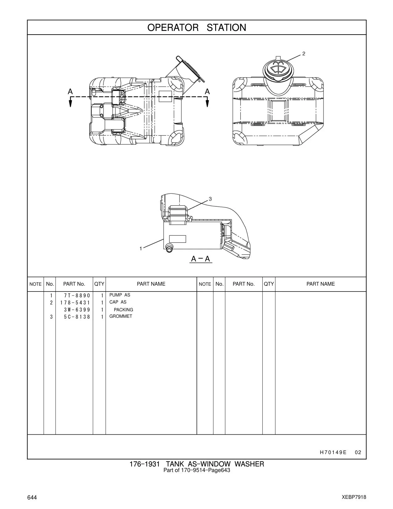 3W-6399 - PACKING