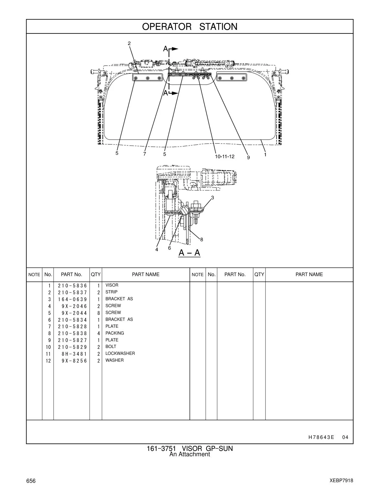 164-0639 BRACKET AS CAT parts manual diagram