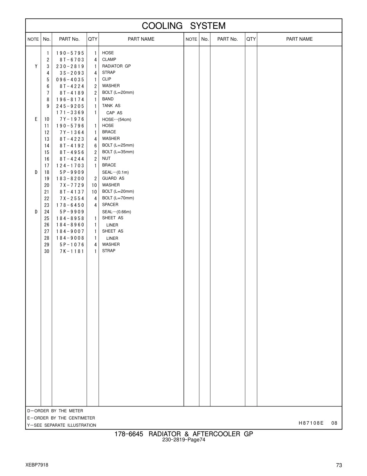 190-5796 HOSE CAT parts manual diagram