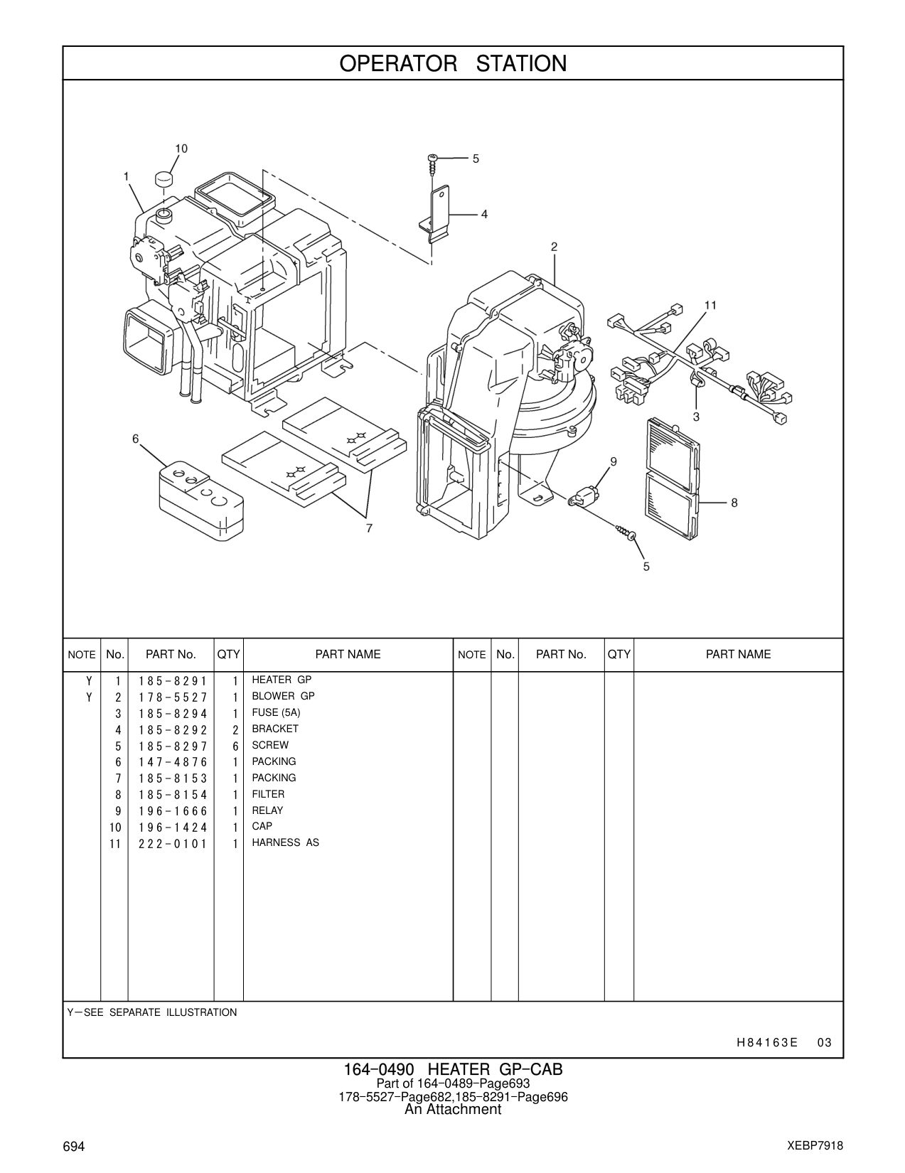 222-0101 HARNESS AS CAT parts manual diagram