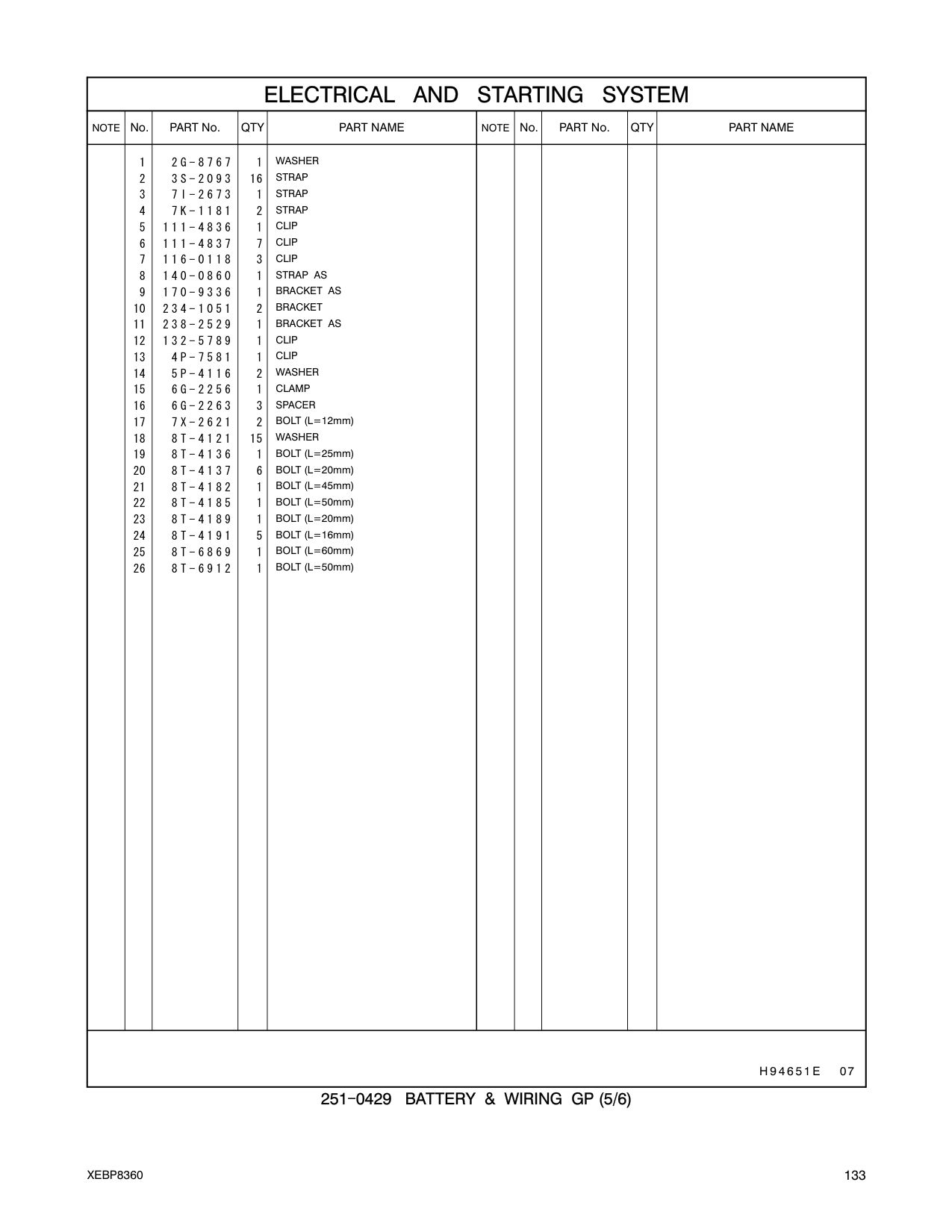 140-0860 STRAP AS CAT parts manual diagram