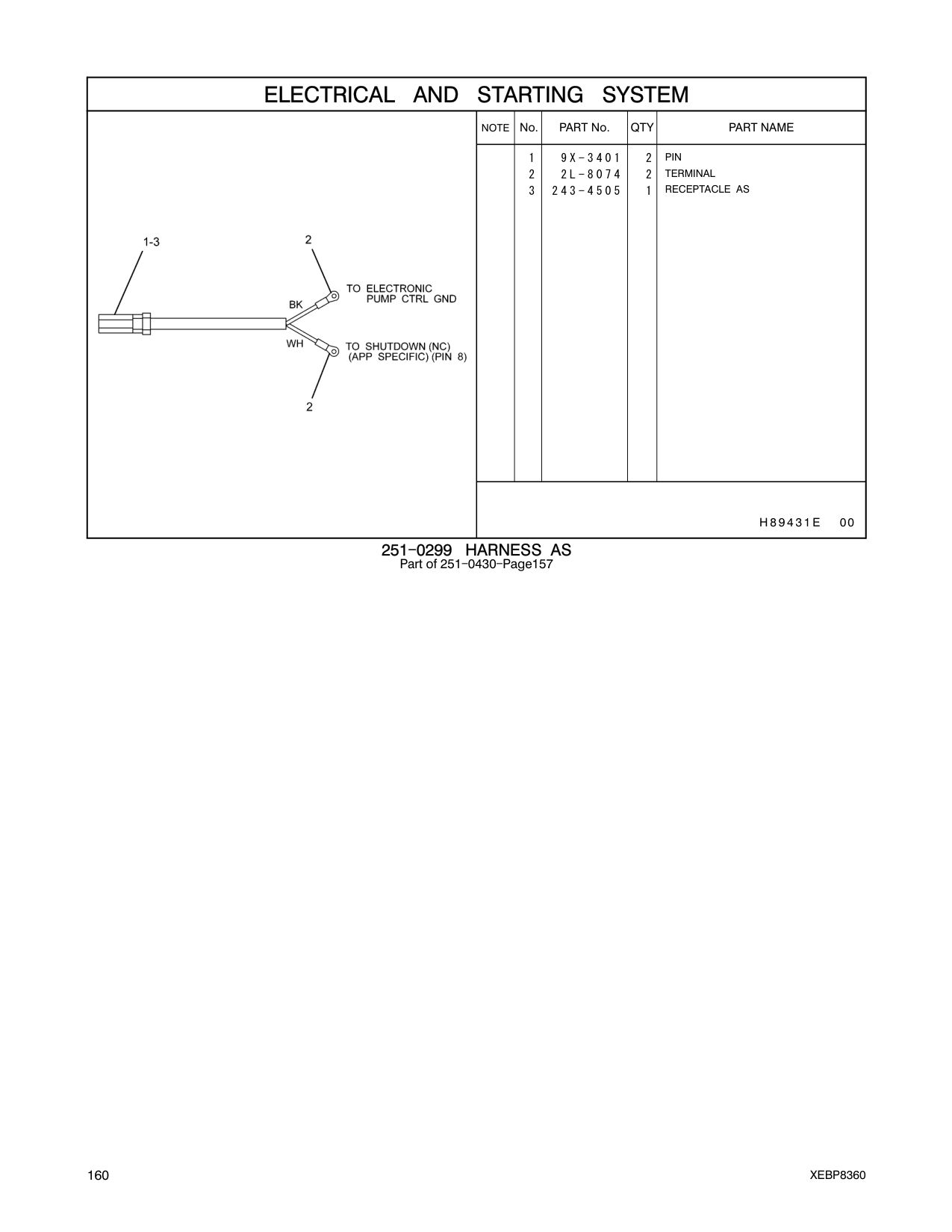 243-4505 RECEPTACLE AS CAT parts manual diagram