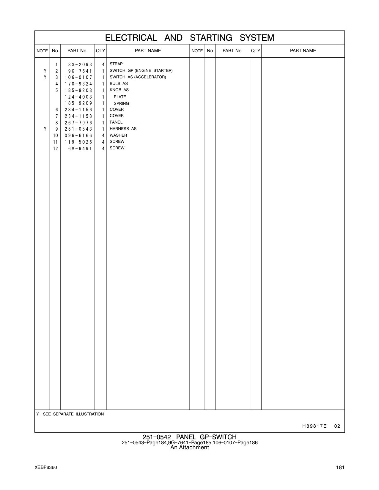 234-1156 COVER CAT parts manual diagram