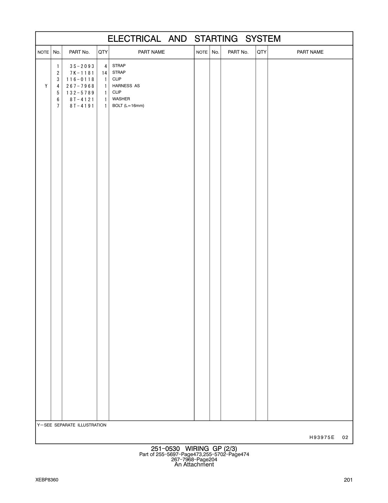 267-7968 HARNESS AS CAT parts manual diagram