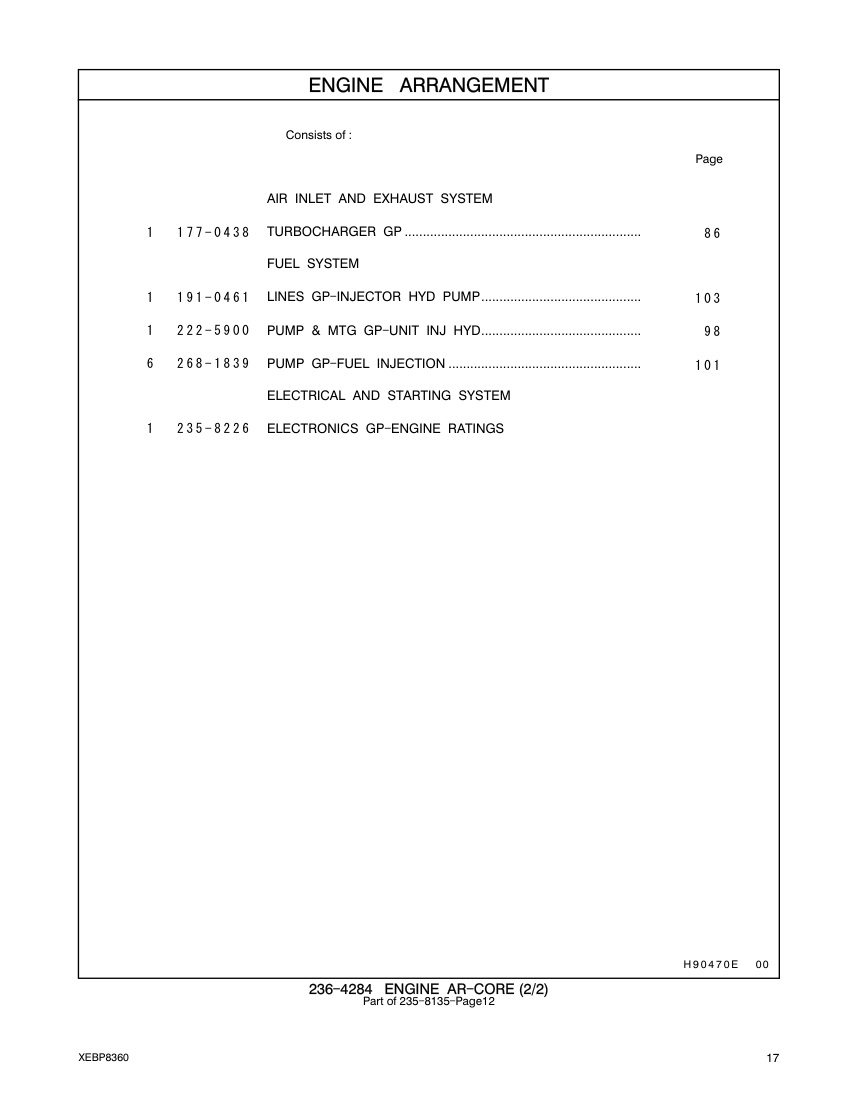 177-0438 - TURBOCHARGER GP