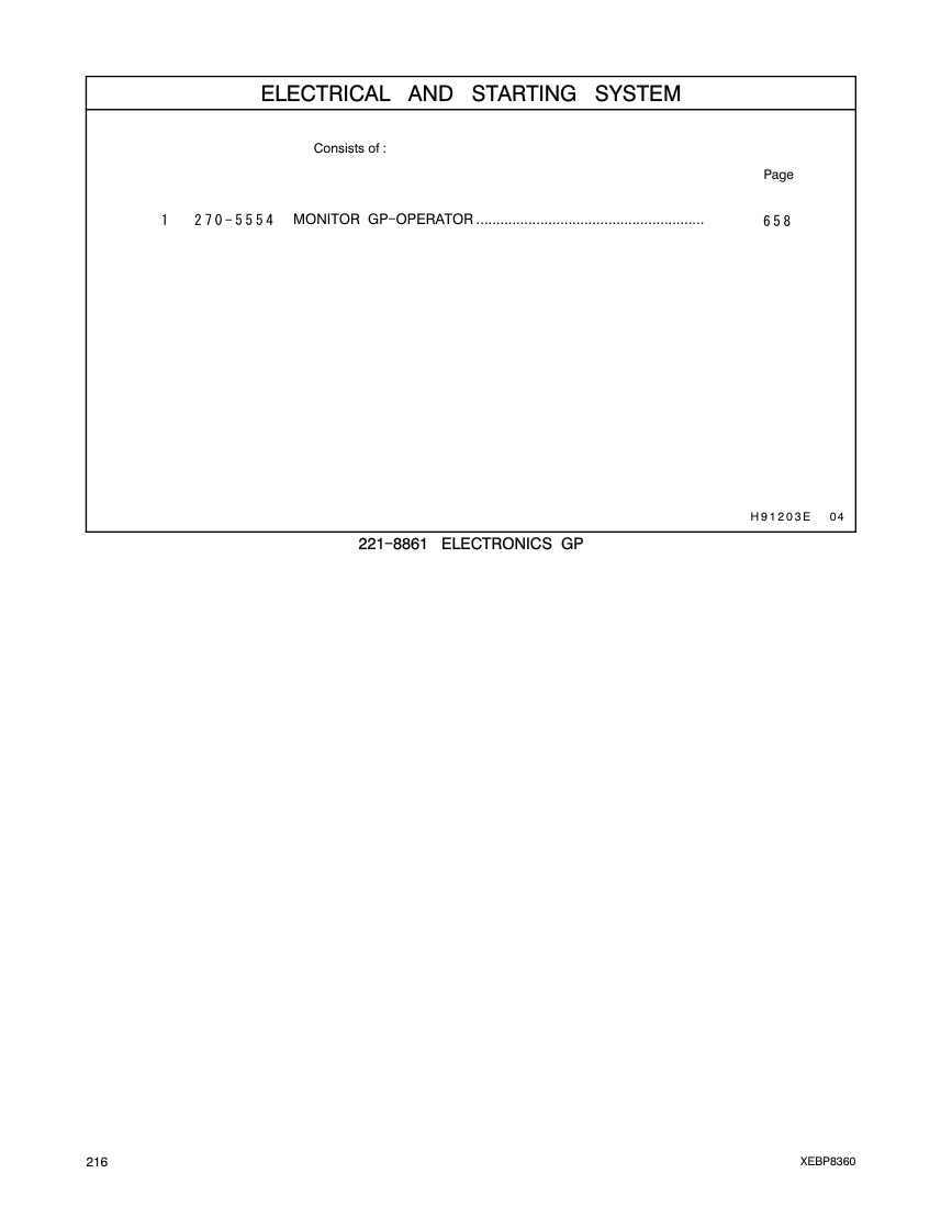 270-5554 - MONITOR GP-OPERATOR