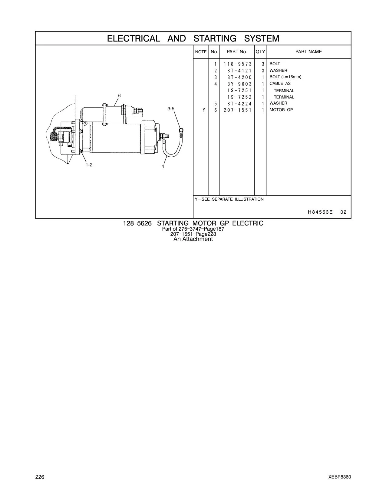 207-1551 - MOTOR GP H 8 4 5 5 3 E 02