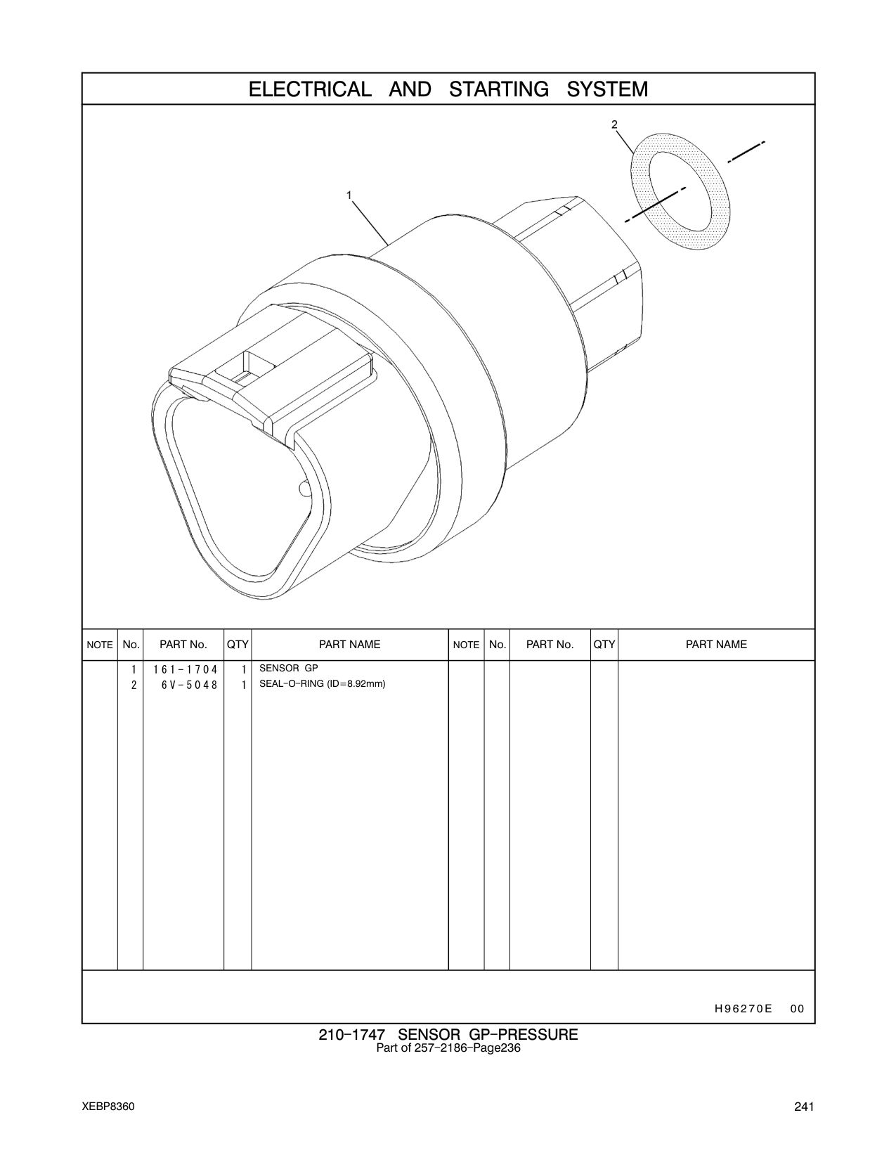 161-1704 - SENSOR GP