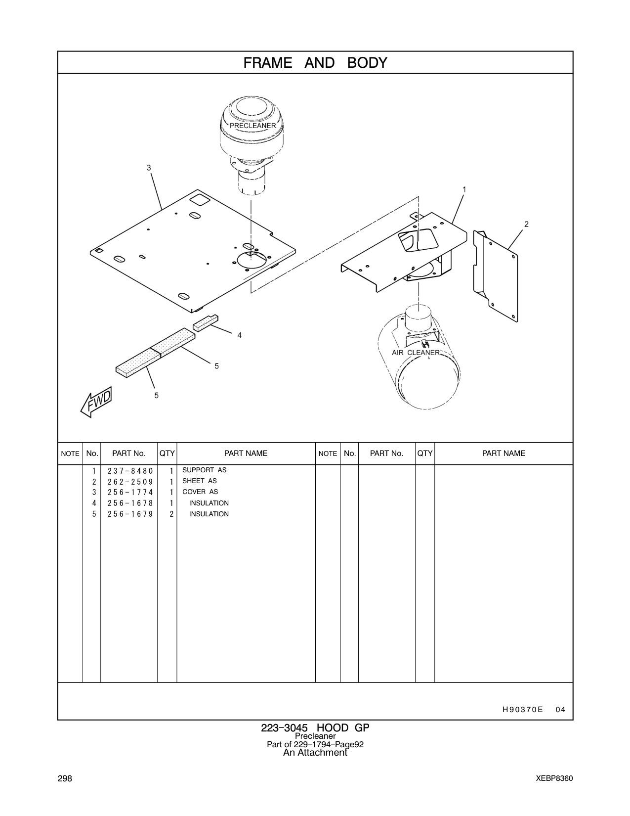 262-2509 SHEET AS CAT parts manual diagram