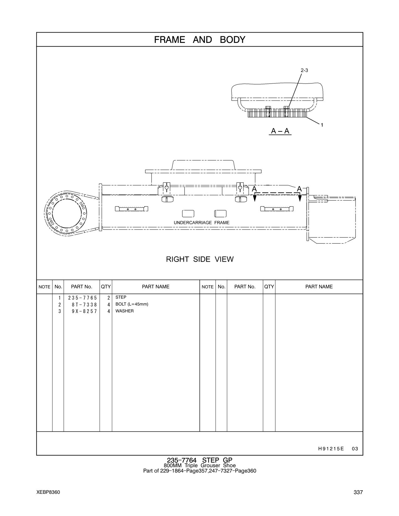 235-7765 STEP CAT parts manual diagram