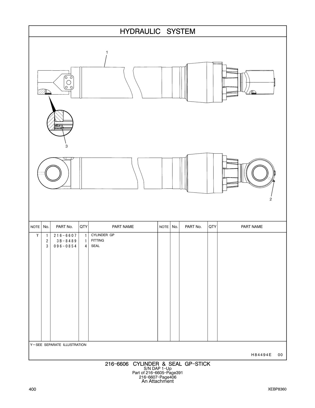 216-6607 - CYLINDER GP