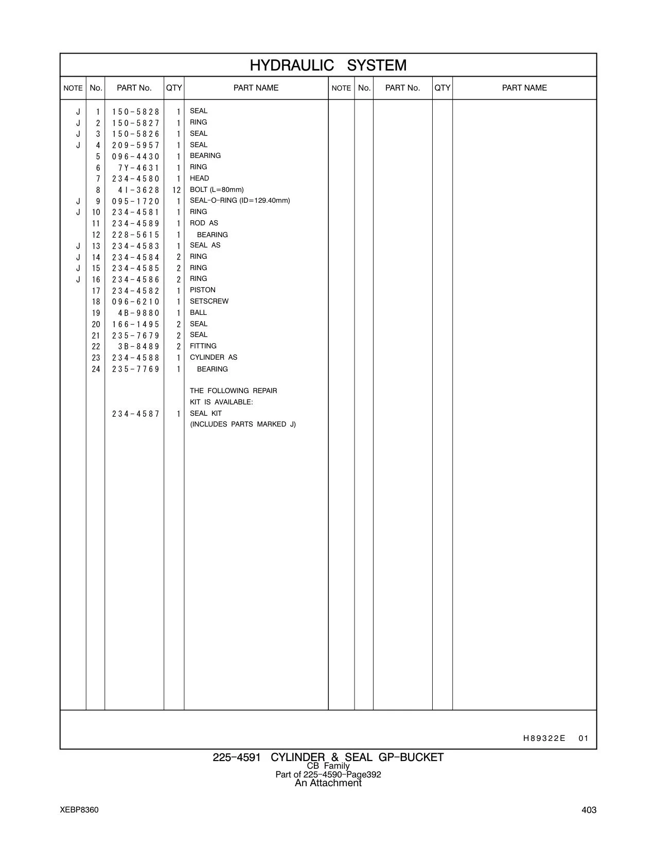 235-7679 SEAL CAT parts manual diagram