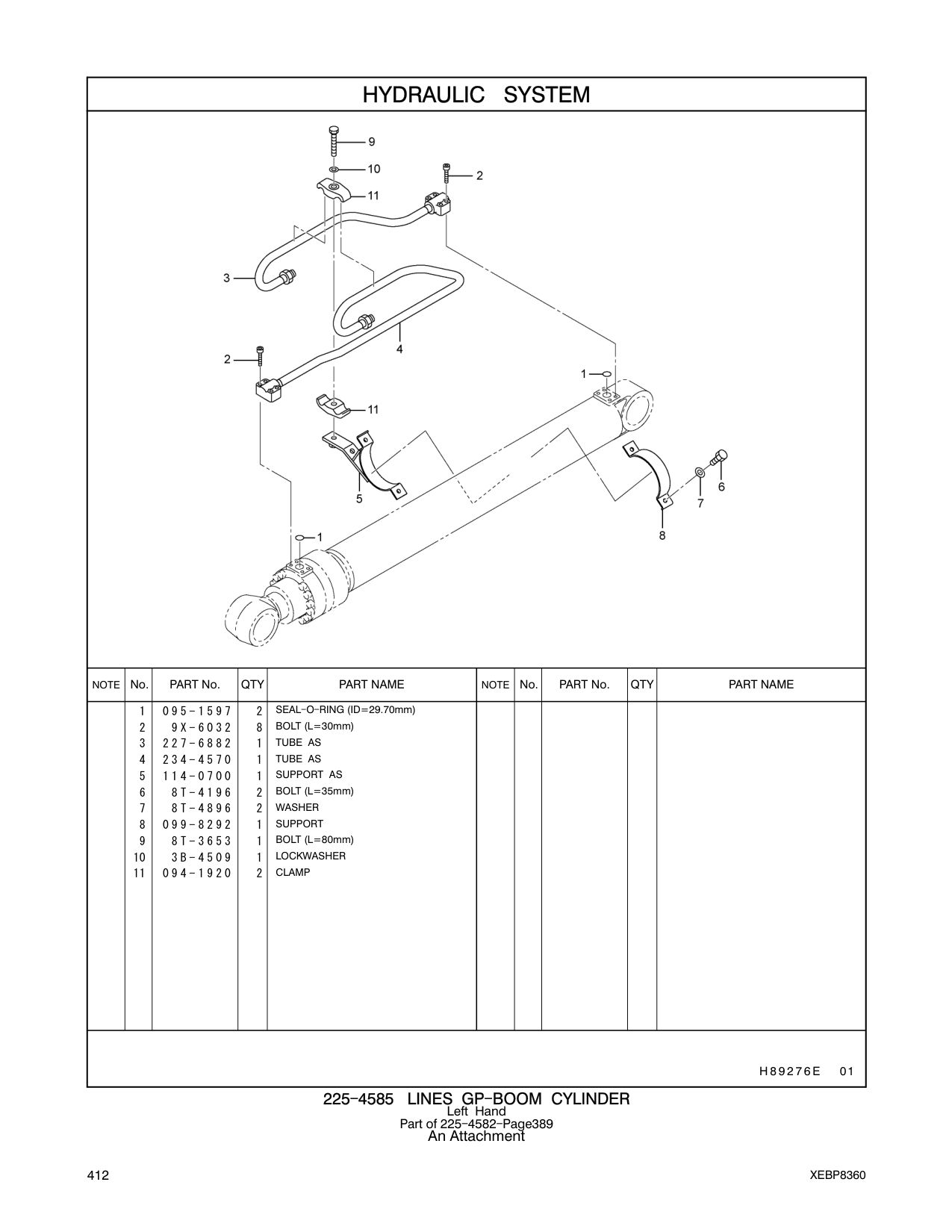 234-4570 TUBE AS CAT parts manual diagram