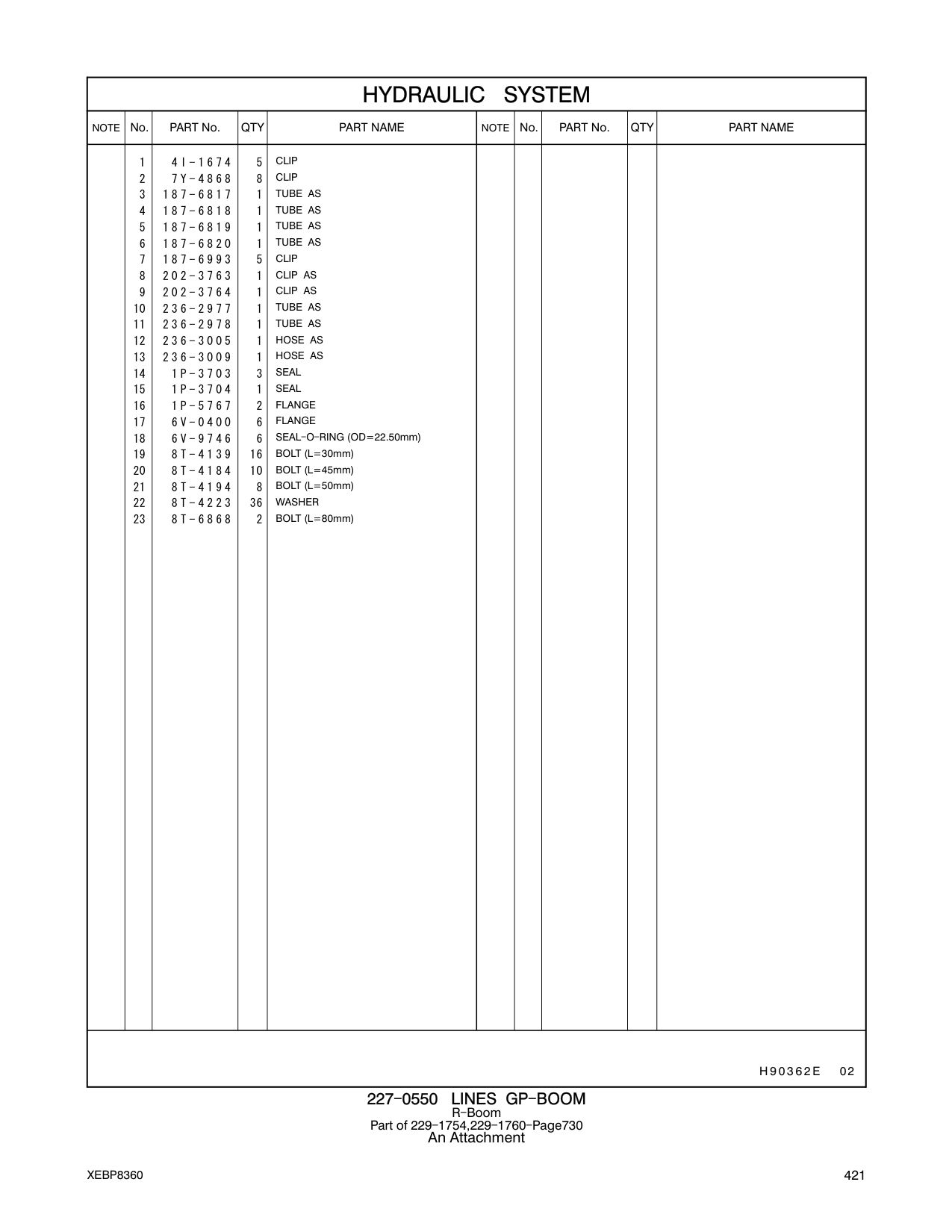 236-2977 TUBE AS CAT parts manual diagram