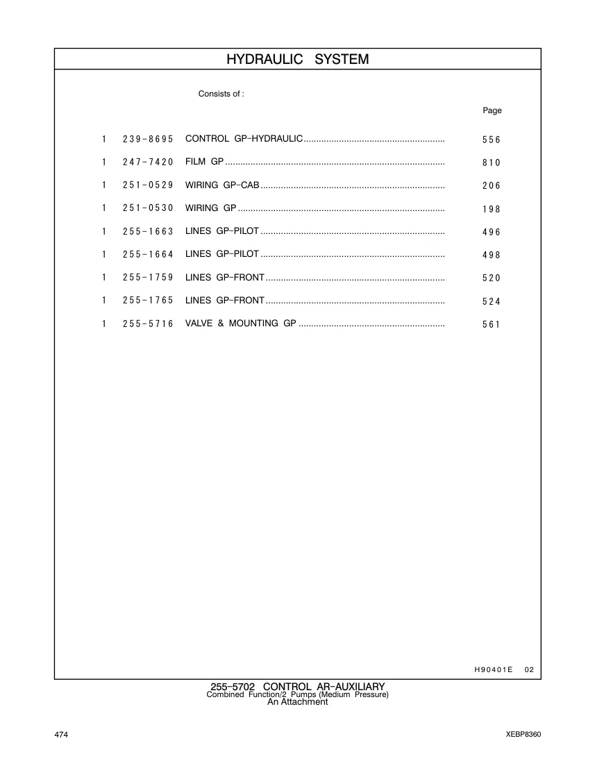 1255-5716 - VALVE & MOUNTING GP ..........................................................