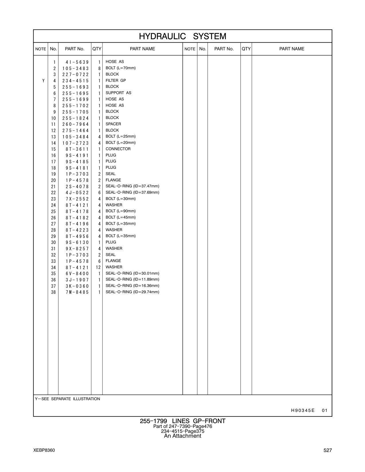 227-0722 BLOCK CAT parts manual diagram