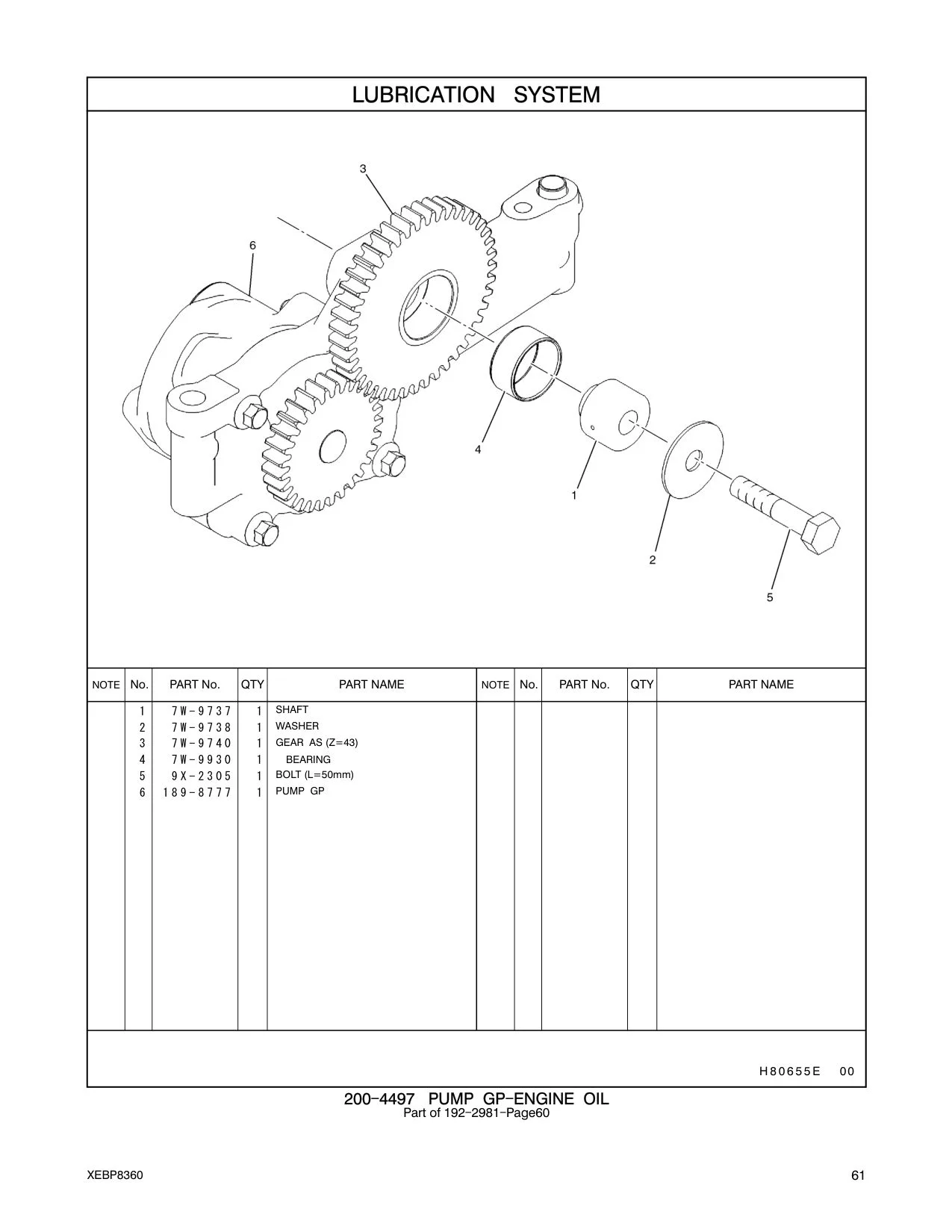 189-8777 PUMPGP-ENGINE OIL CAT parts manual diagram