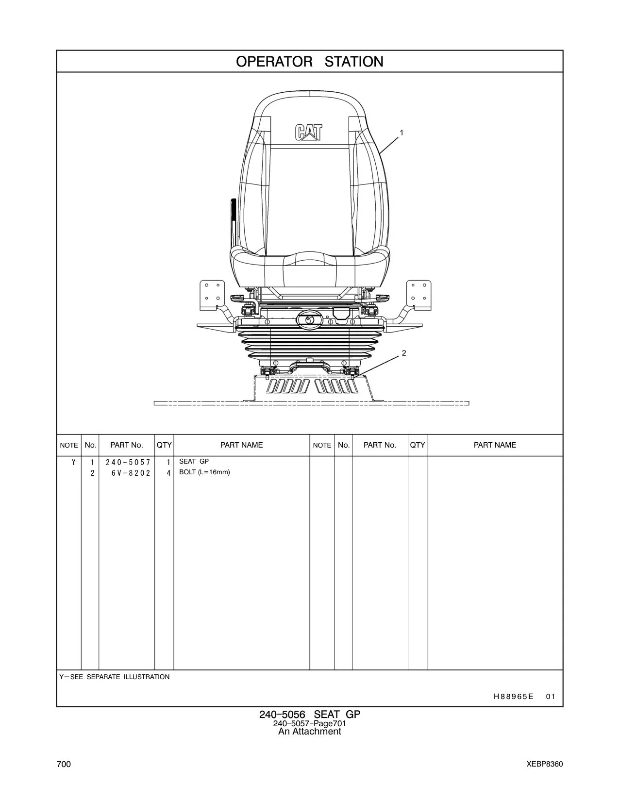 240-5057 - SEAT GP