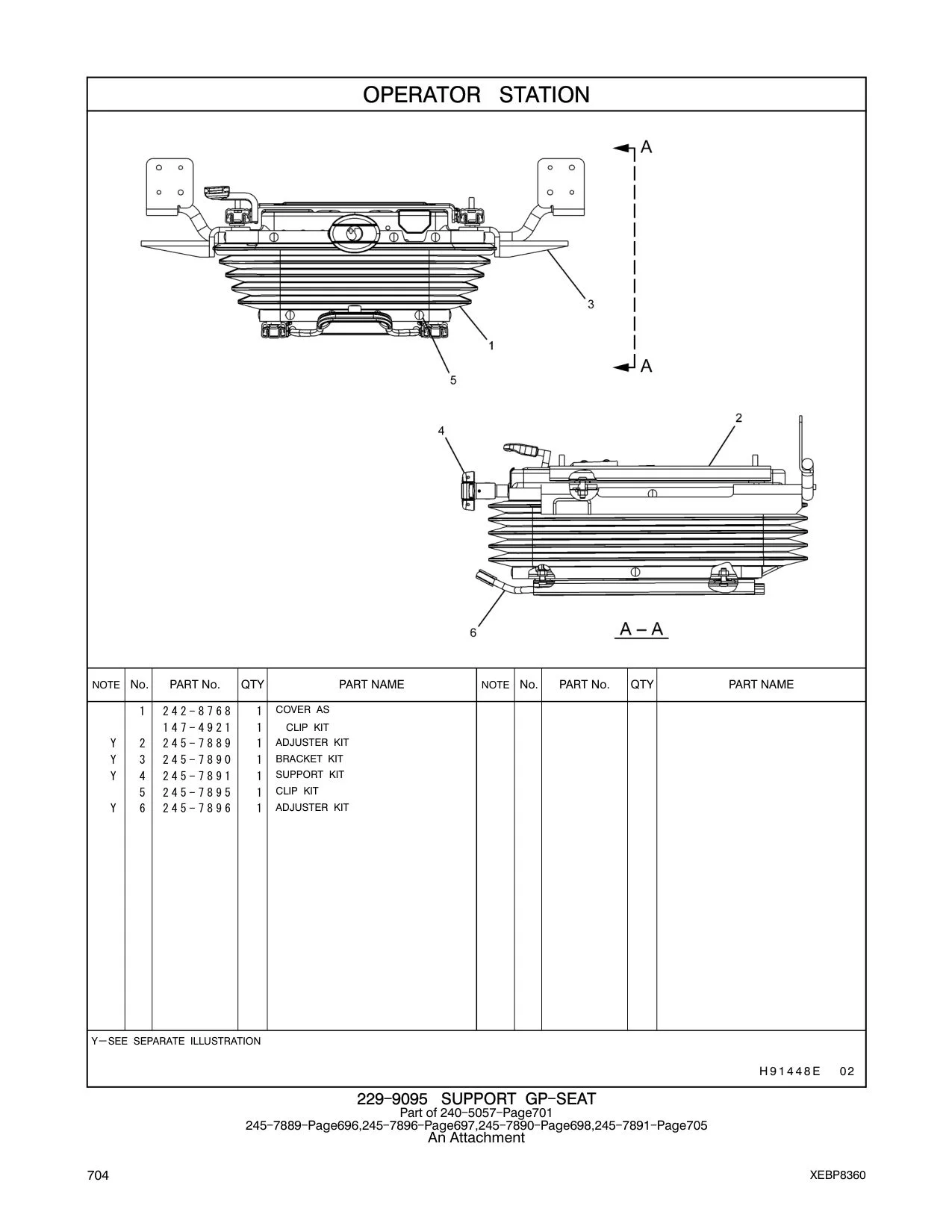 245-7891 - SUPPORT KIT