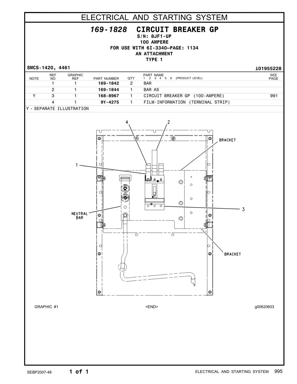 168-8967 - CIRCUIT BREAKER GP (100-AMPERE)