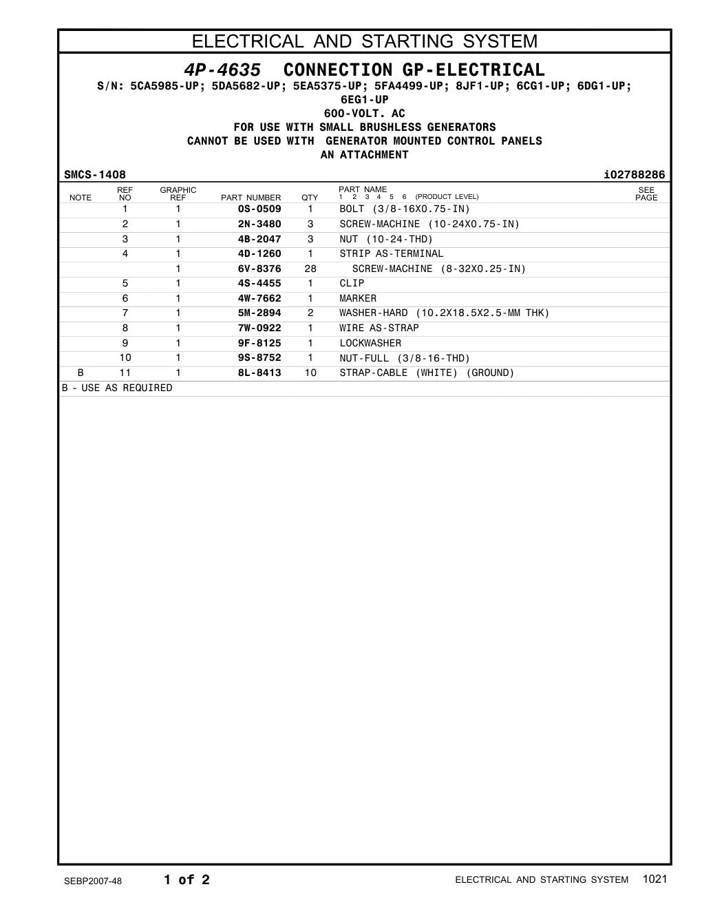 4W-7662 MARKER CAT parts manual diagram