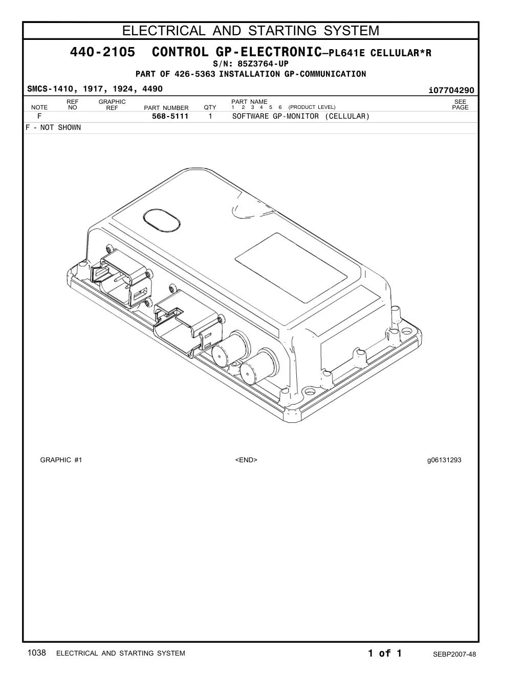 568-5111 - SOFTWARE GP-MONITOR (CELLULAR)