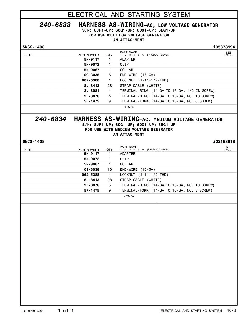 2L-8076 - TERMINAL-RING (14-GA TO 16-GA, NO. 10 SCREW)