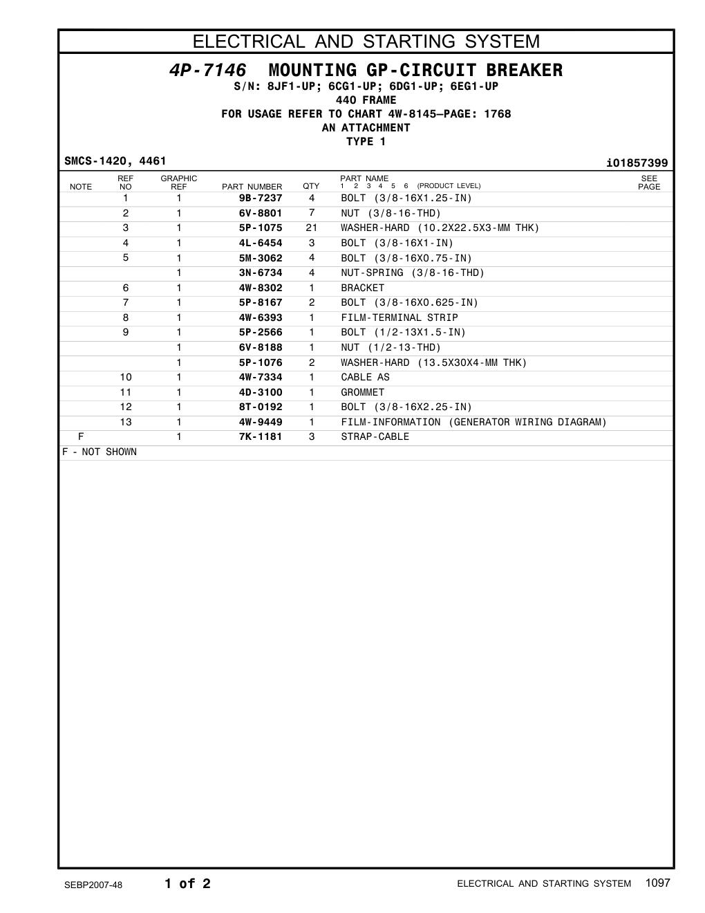 4W-8302 BRACKET CAT parts manual diagram