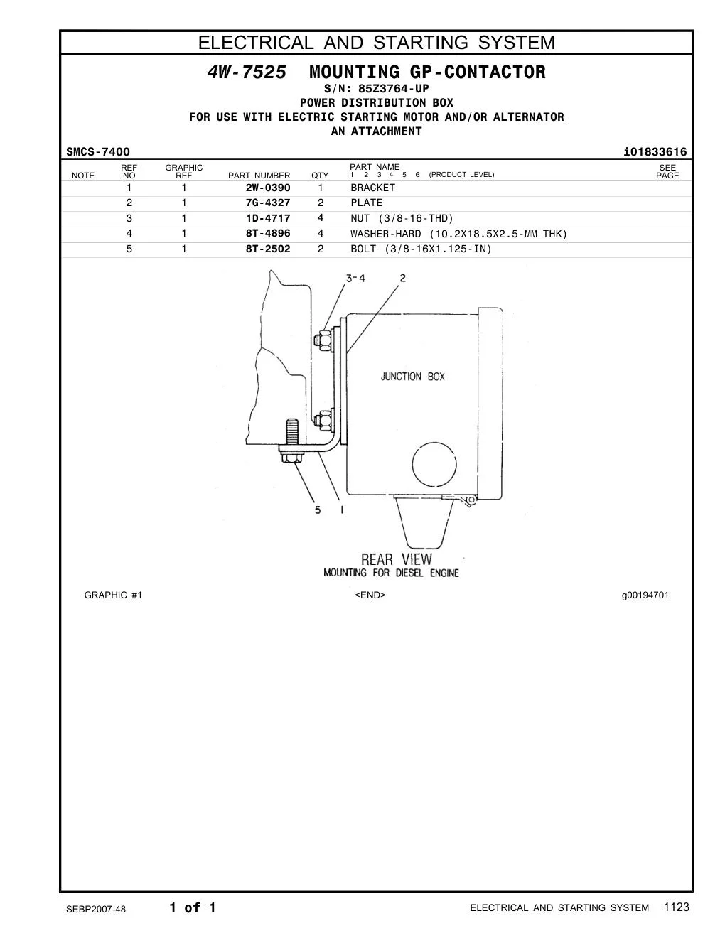 2W-0390 - BRACKET