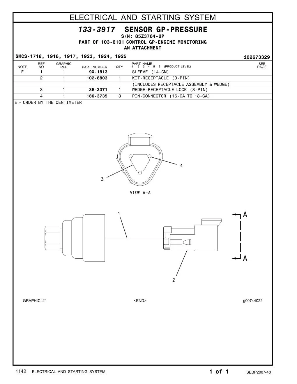 9X-1813 - SLEEVE (14-CM)