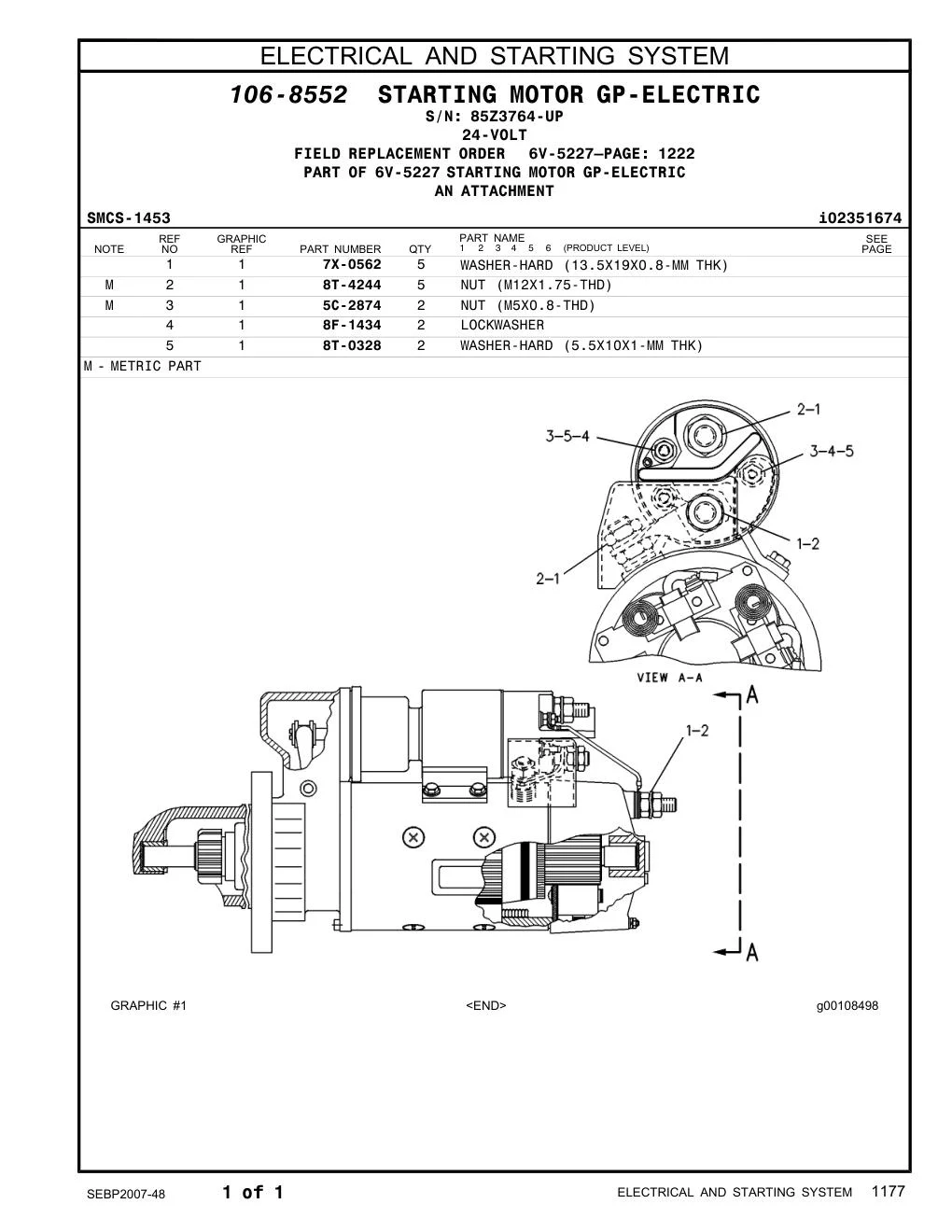 8T-4244 - NUT (M12X1.75-THD)