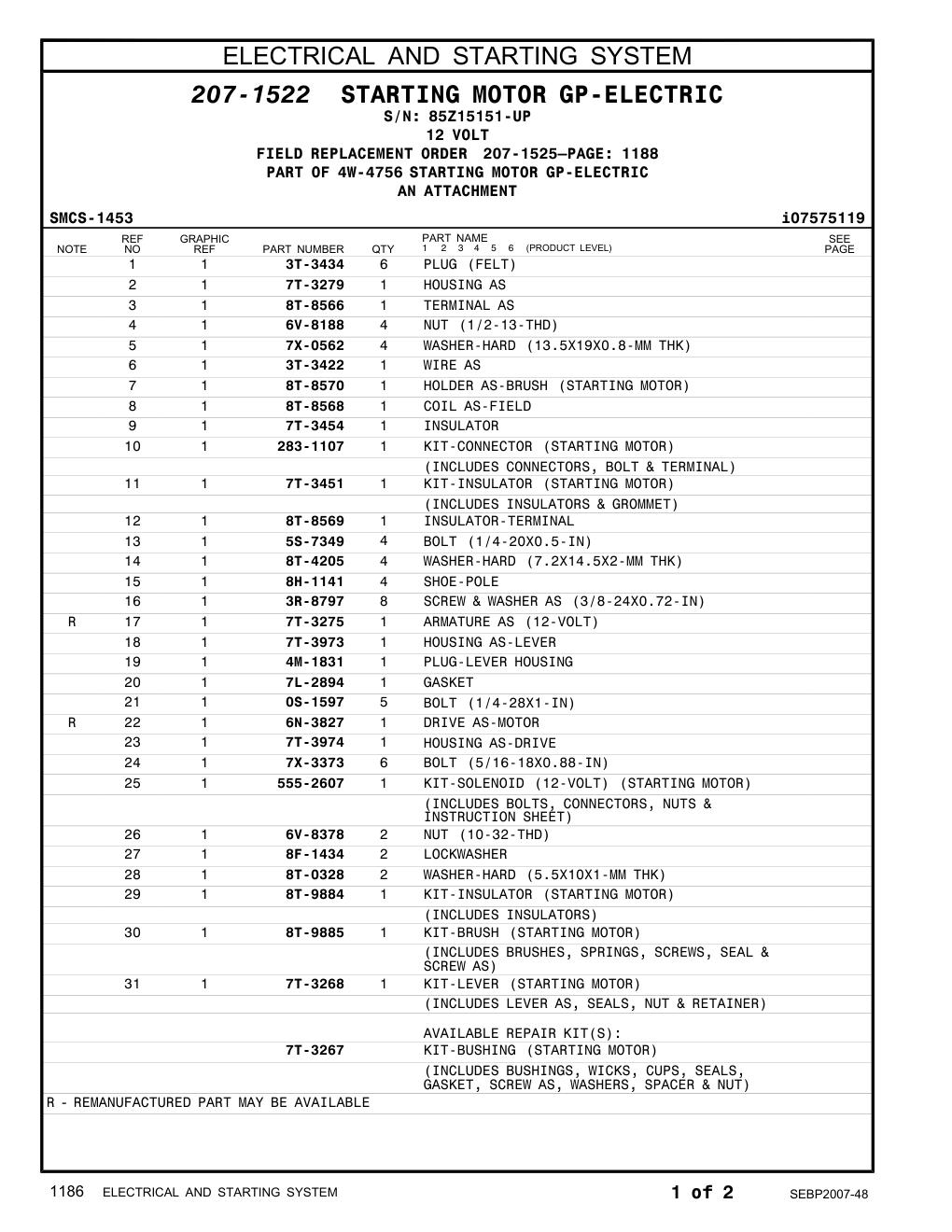7T-3974 HOUSING AS-DRIVE · S/N 85Z15151-UP CAT parts manual diagram