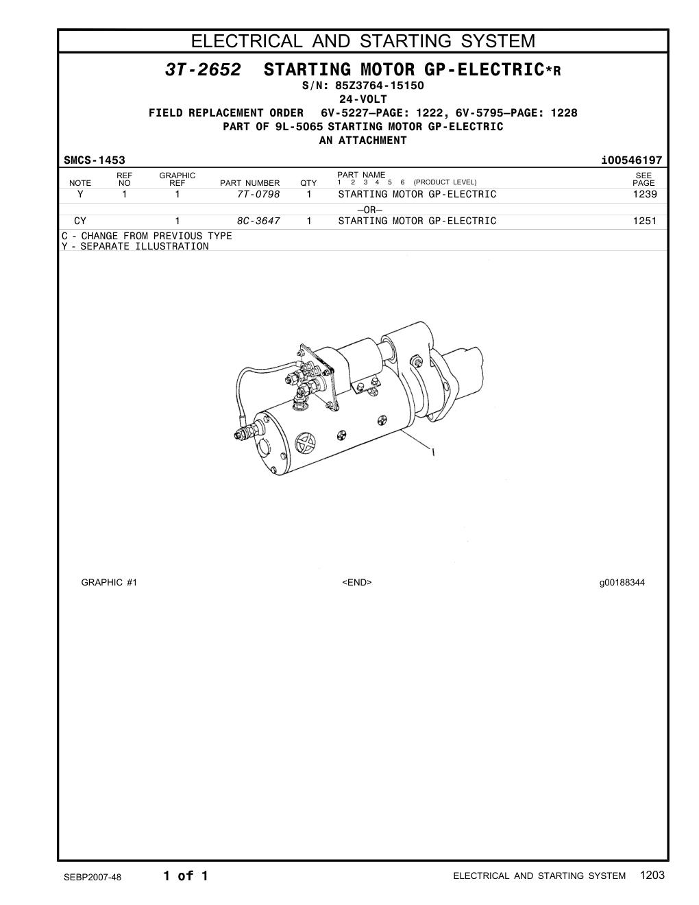 7T-0798 - STARTING MOTOR GP-ELECTRIC