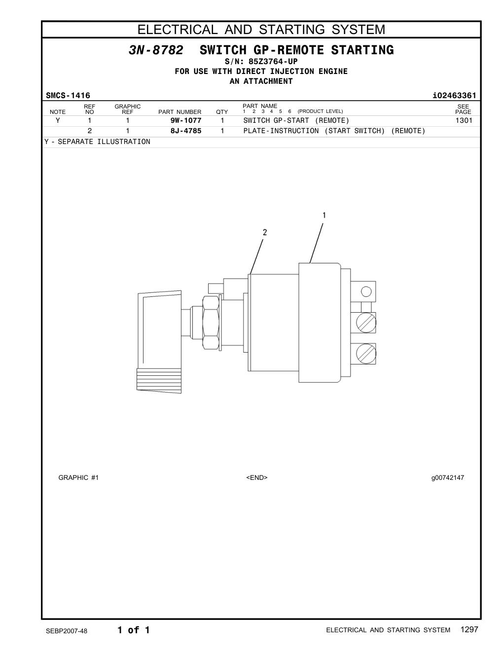 9W-1077 - SWITCH GP-START