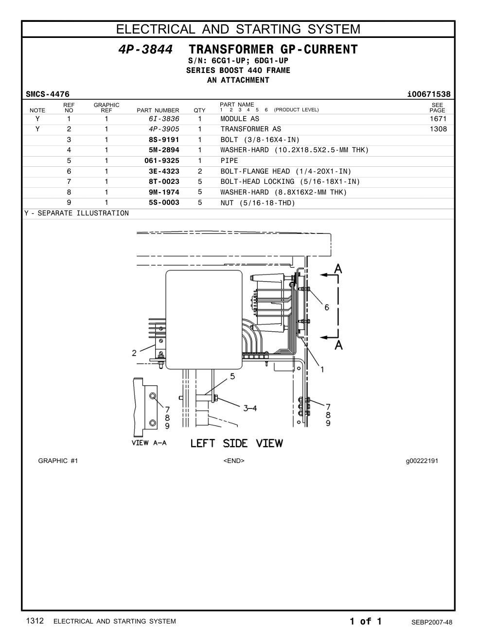 3E-4323 BOLT-FLANGE HEAD (1/4-20X1-IN) CAT parts manual diagram