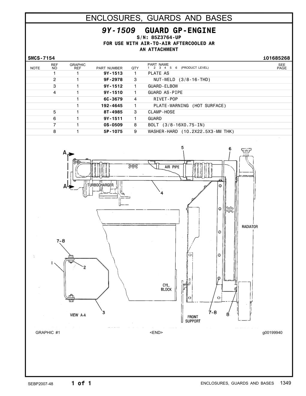 6C-3679 RIVET-POP · S/N 85Z3764-UP CAT parts manual diagram