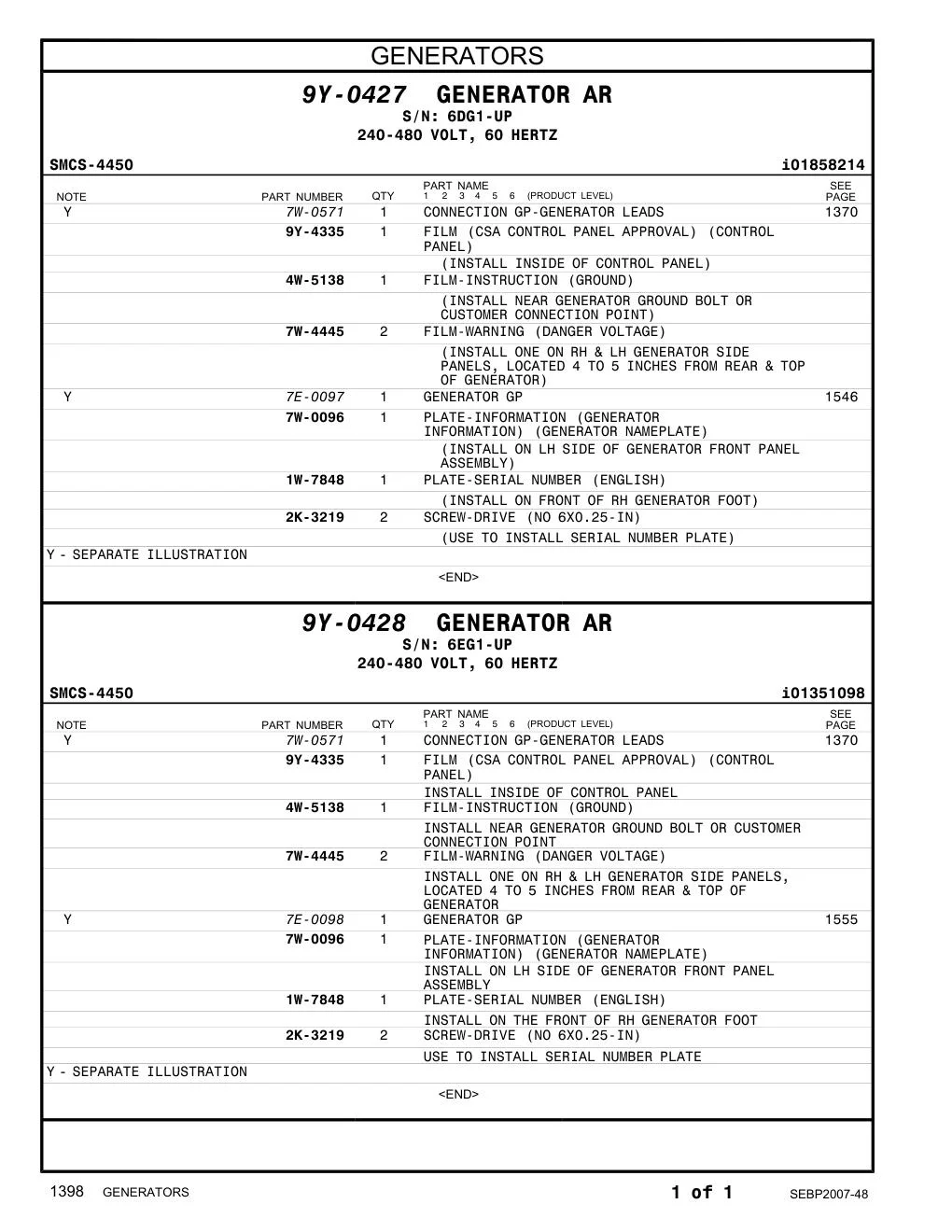 7E-0097 - GENERATOR GP