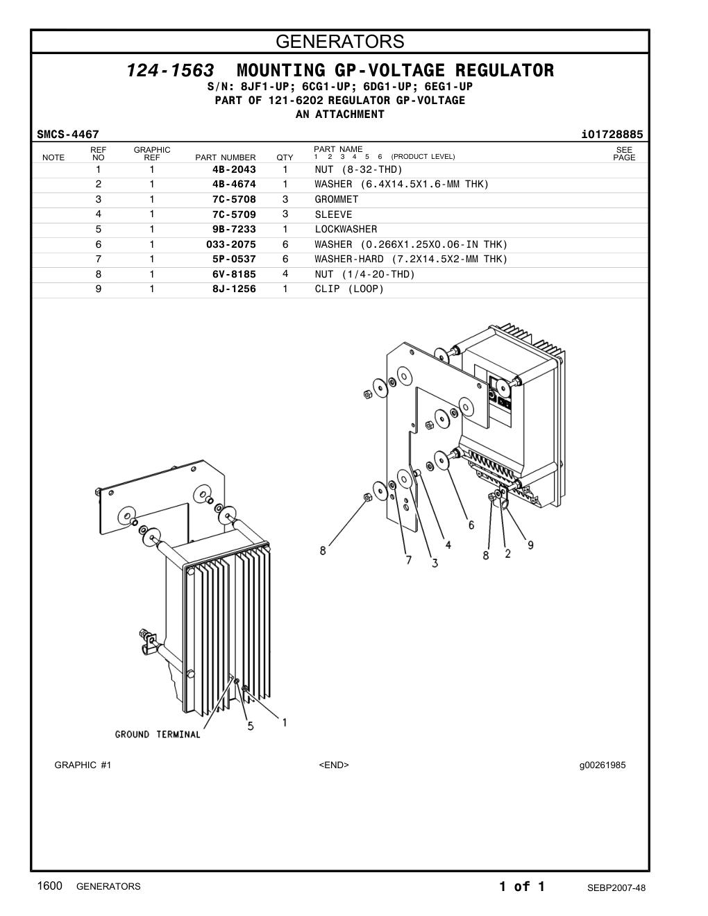 4B-4674 WASHER (6.4X14.5X1.6-MM THK) CAT parts manual diagram