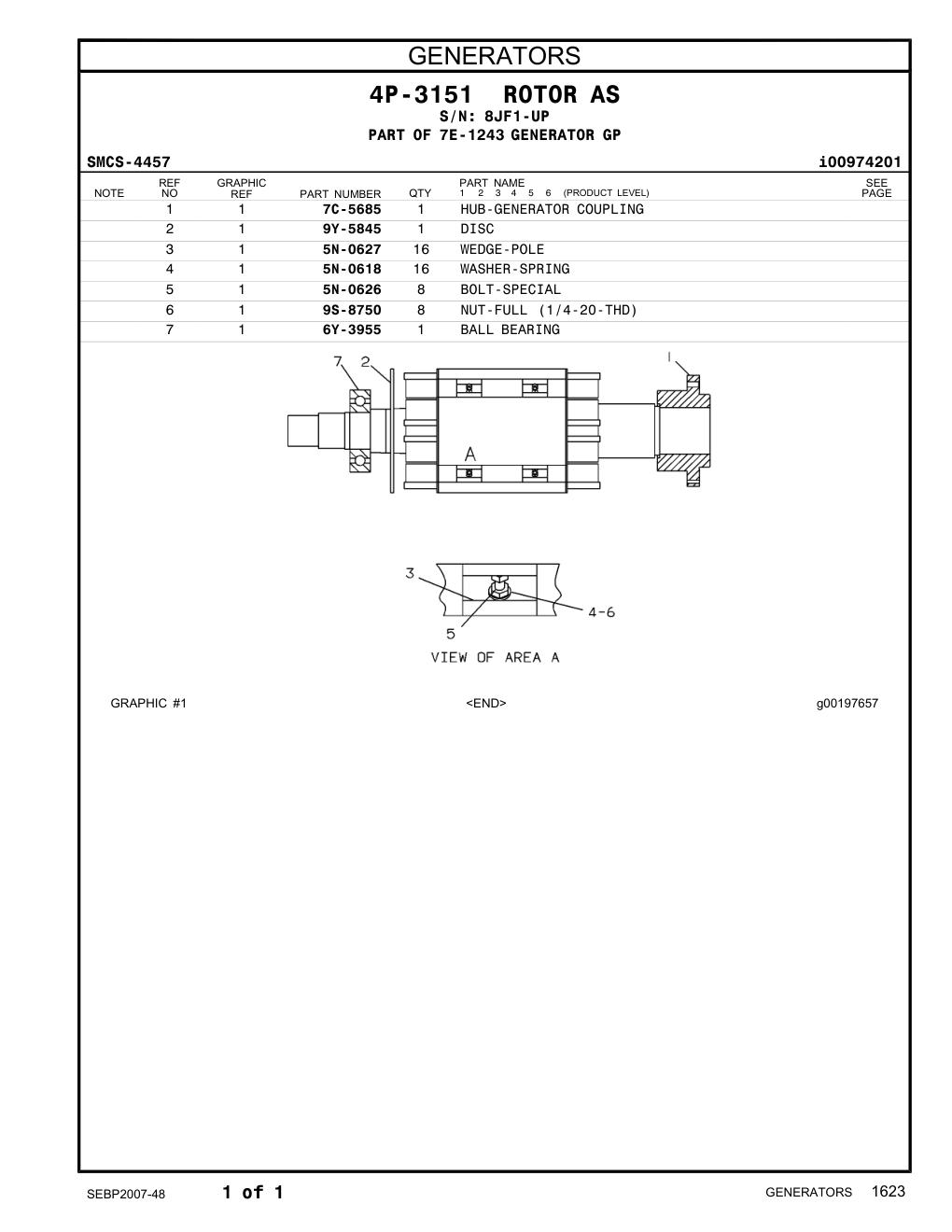 7C-5685 - HUB-GENERATOR COUPLING