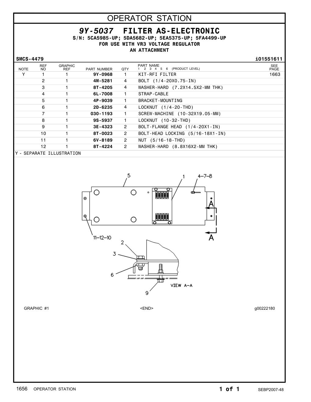 4P-9039 BRACKET-MOUNTING CAT parts manual diagram