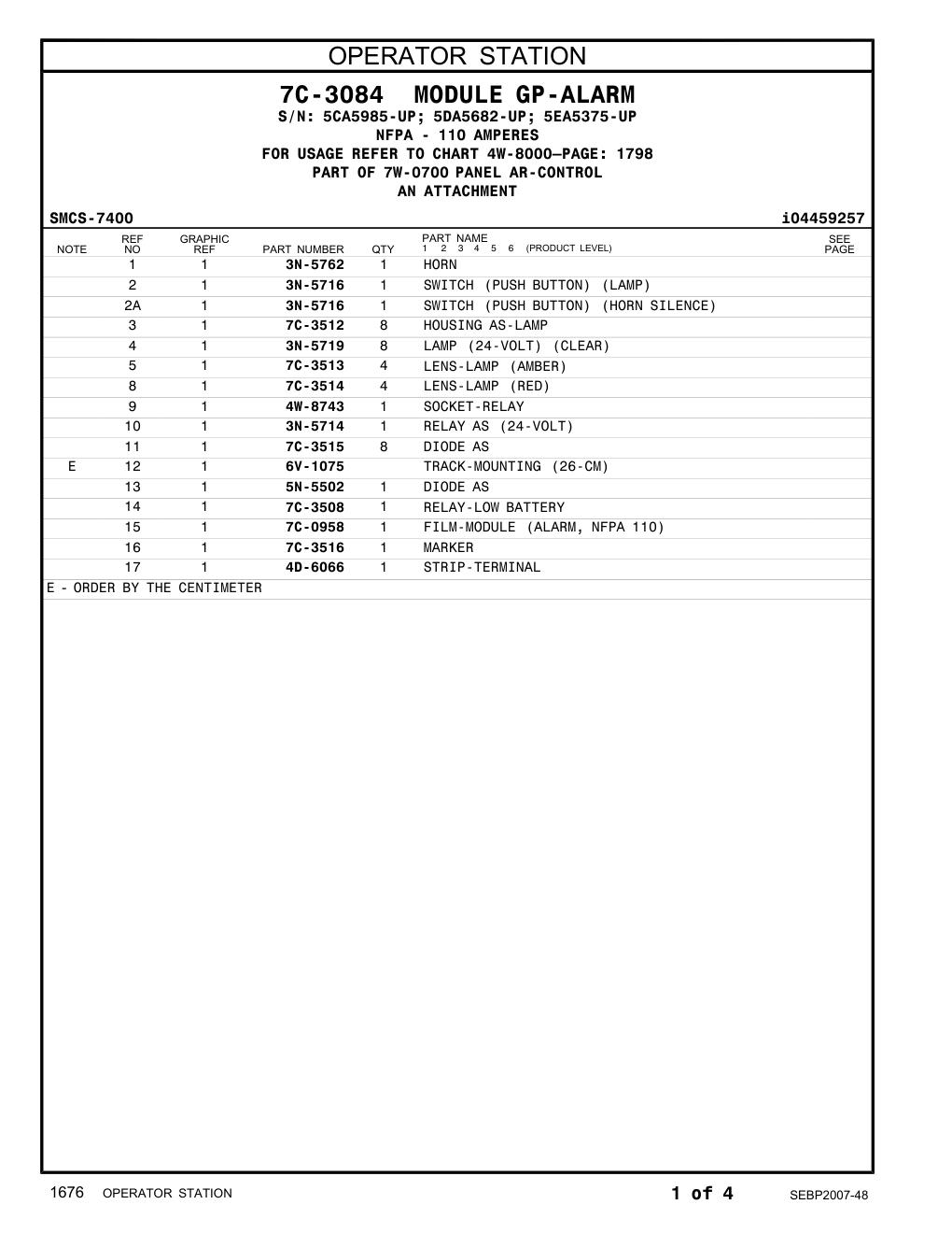 7C-0958 - FILM-MODULE (ALARM, NFPA 110)